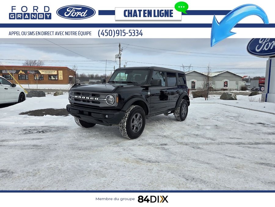 Ford Bronco Big Bend 4 portes 4x4 2023 Noir