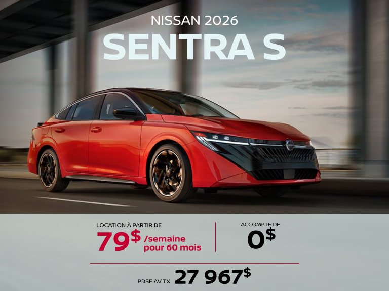 Nissan blainville Accueil mai Sentra S