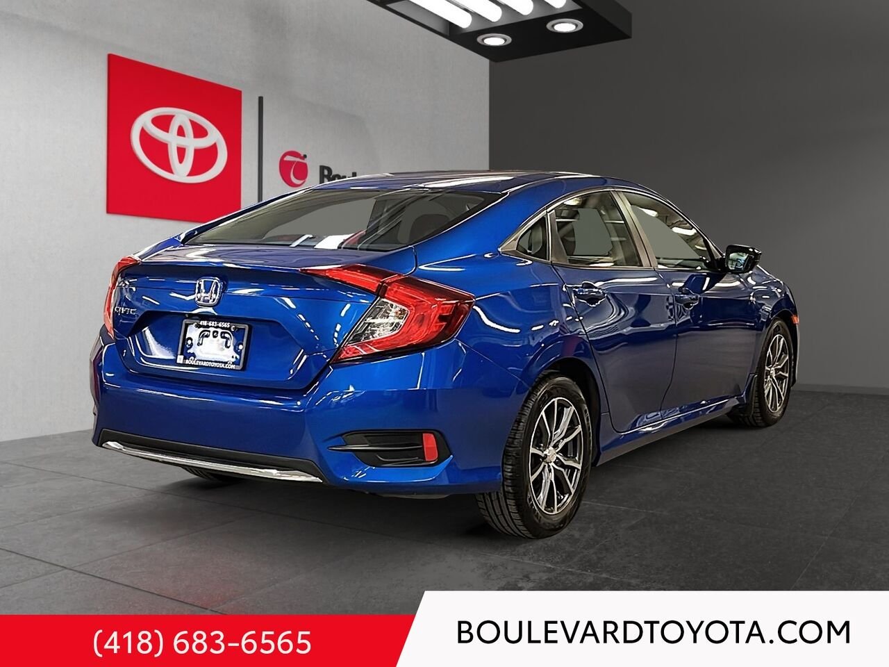 Honda Civic Berline 99922A-20 | LX 2019 Bleu Québec - photo #3