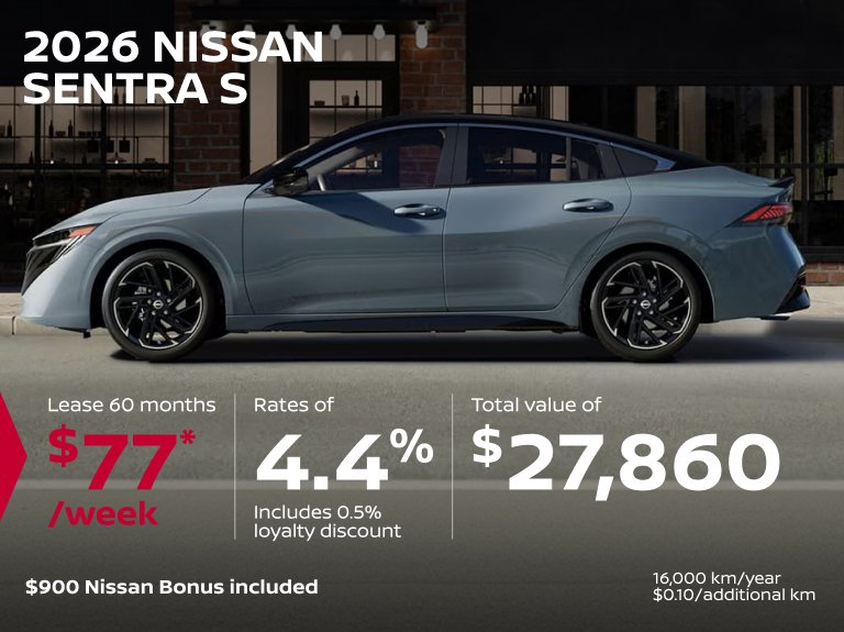 Nissan vimont Accueil juin Sentra S 2026
