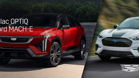 2026 Cadillac OPTIQ vs 2024 Ford Mustang Mach-E: Which Electric SUV Should You Choose in Laval and the Greater Montreal Area?