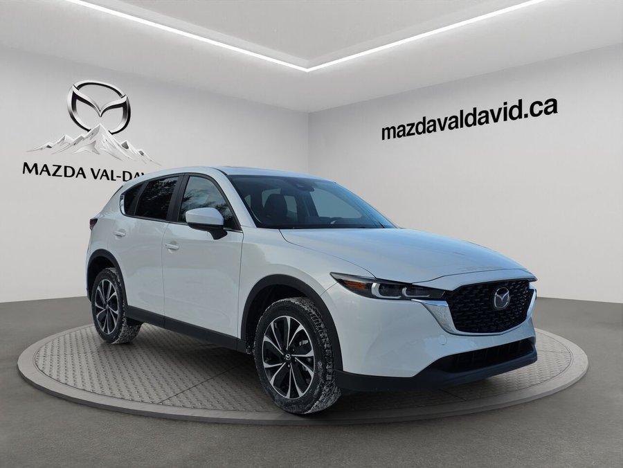 Mazda CX-5 Gs, awd, Toit ouvrant, volant et rétroviseurs chauffants, hayon électrique 2025 Blanc rhodium métallisé