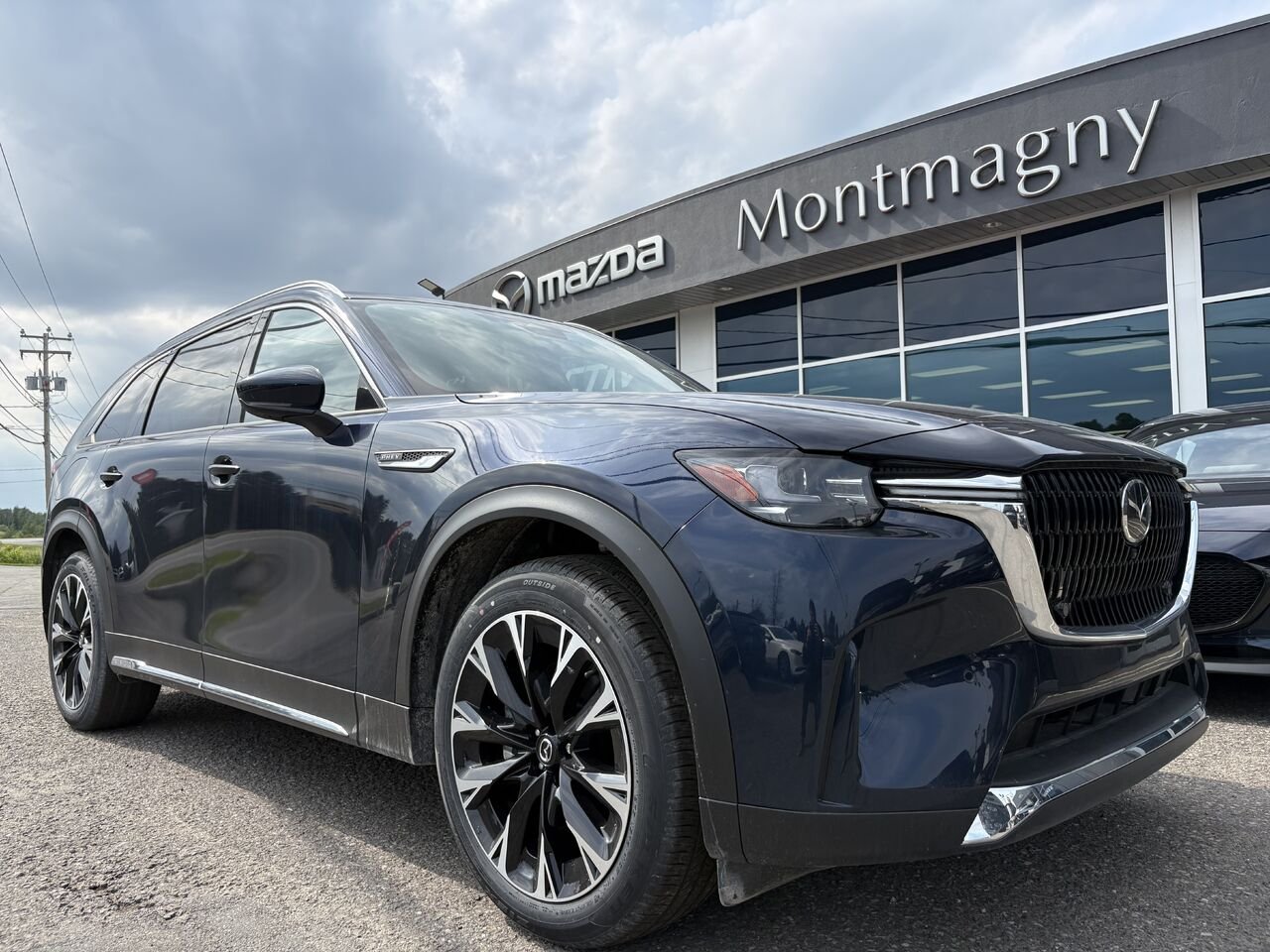 MAZDA CX-90 hybride rechargeable GT TI 2026 Bleu cristal foncé mica Montmagny - photo #0