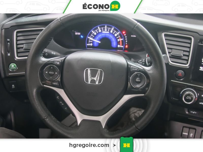 Honda Civic 821030 | EX AUTO A/C TOIT GR ELECT MAGS CAM RECUL 2015 Gris Laval - photo #14