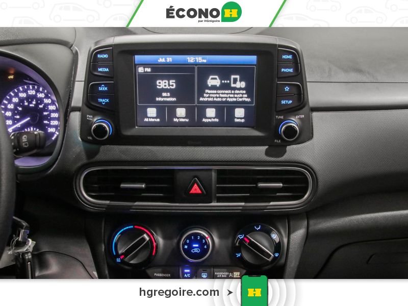 Hyundai Kona 821230 | Essential AUTO GR ÉLEC A/C BLUETOOTH CAMÉRA 2019 Blanc Laval - photo #18