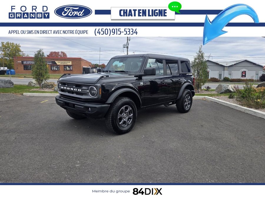 Ford Bronco Big Bend 4 portes 4x4 2023 Noir