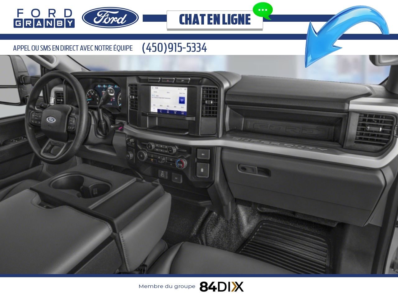 Ford Super Duty F-250 SRW 2026 Blanc Oxford Granby - photo #3