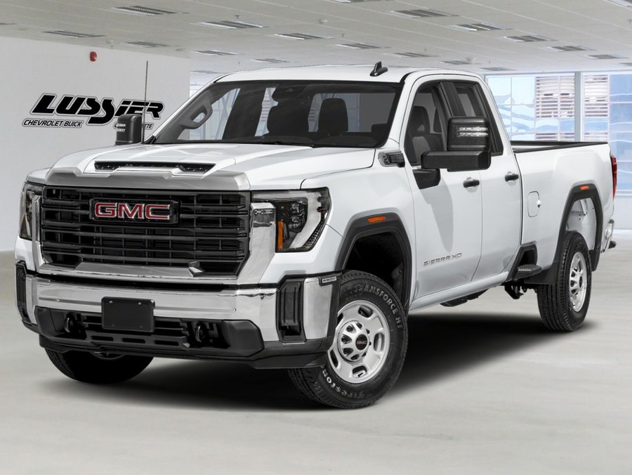 GMC Sierra 2500HD Pro cabine double 4RM 162 po 2024 Blanc sommet