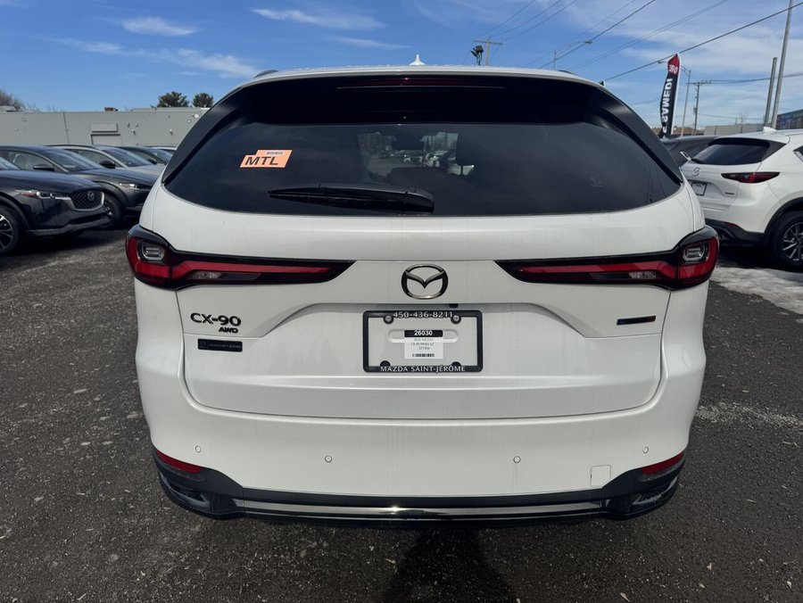 MAZDA CX-90 hybride léger GT-P TI 2026 Blanc rhodium métallisé