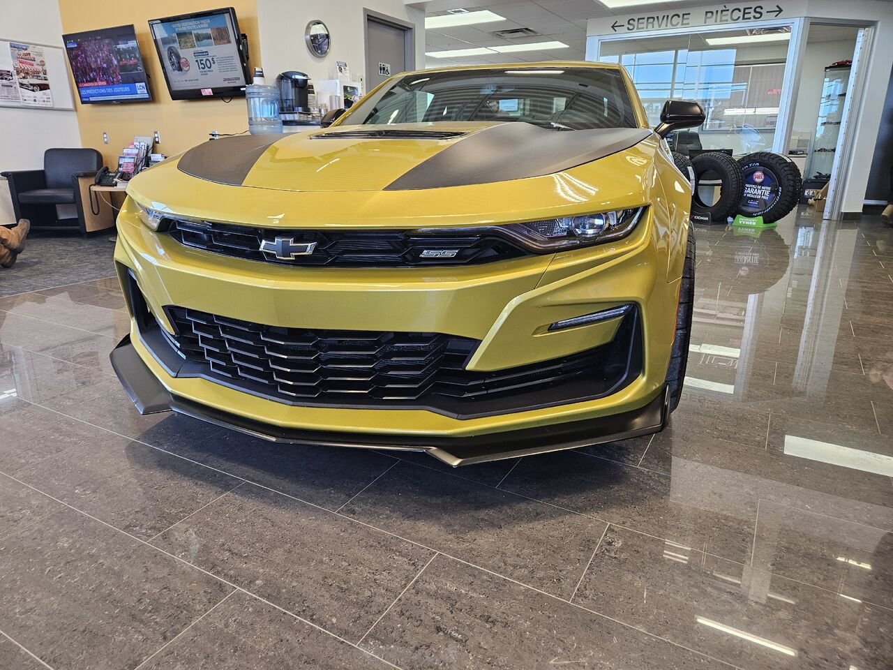 Chevrolet Camaro Coupé 2 portes 1SS 2024 Jaune Thetford Mines - photo #1