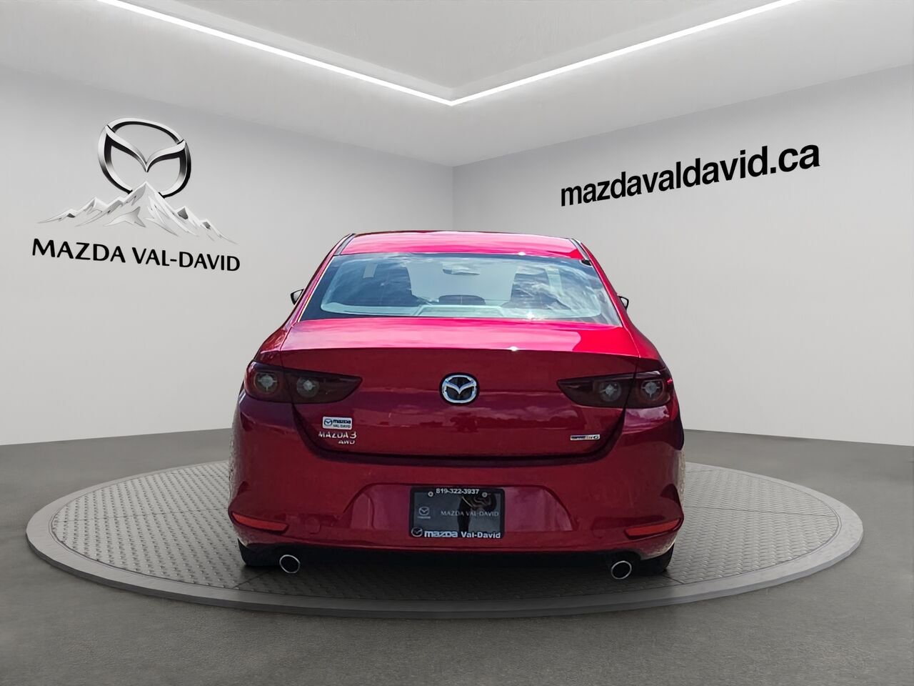 Mazda Mazda3 GS TI i-ACTIV BA, commande audio au volant, cruise control, volant chauffant 2022 Rouge Val-David - photo #18