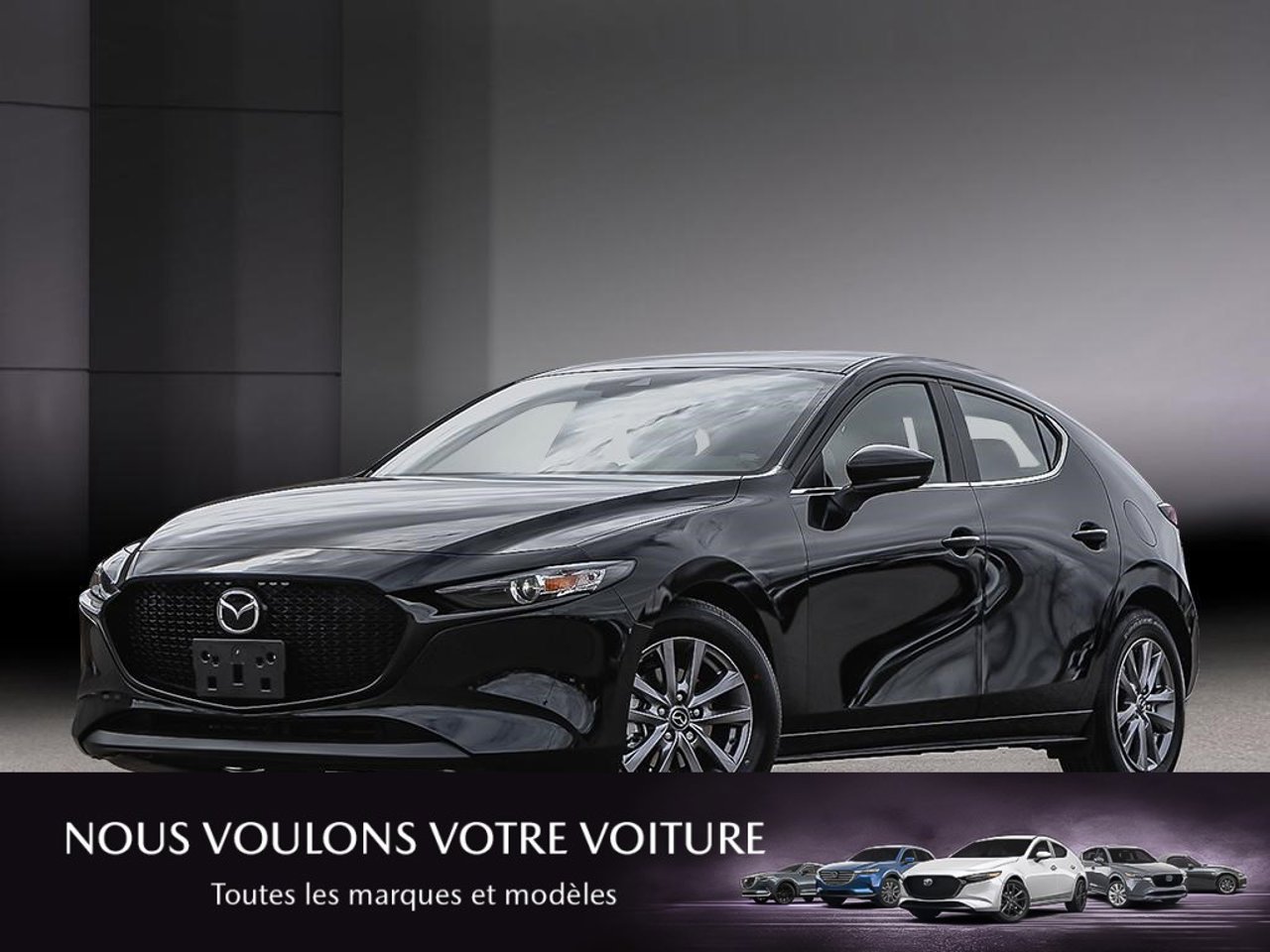 2026 Mazda Mazda3 Sport JM1BPALL1T1888417 Jet Black Mica Mirabel - photo #0