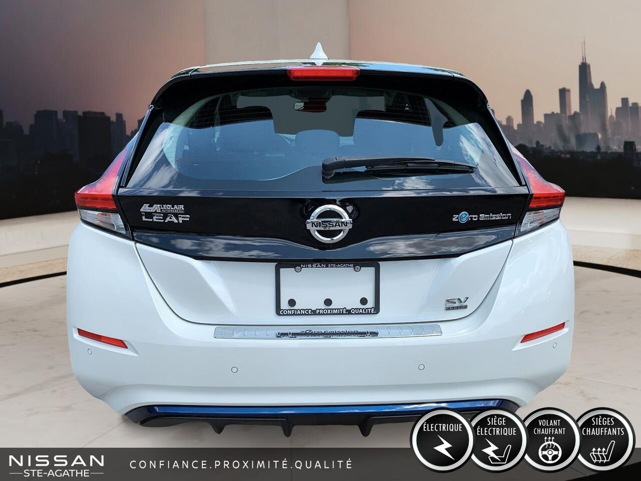 Nissan LEAF 2021 Blanc Saint-Jérôme - photo #3
