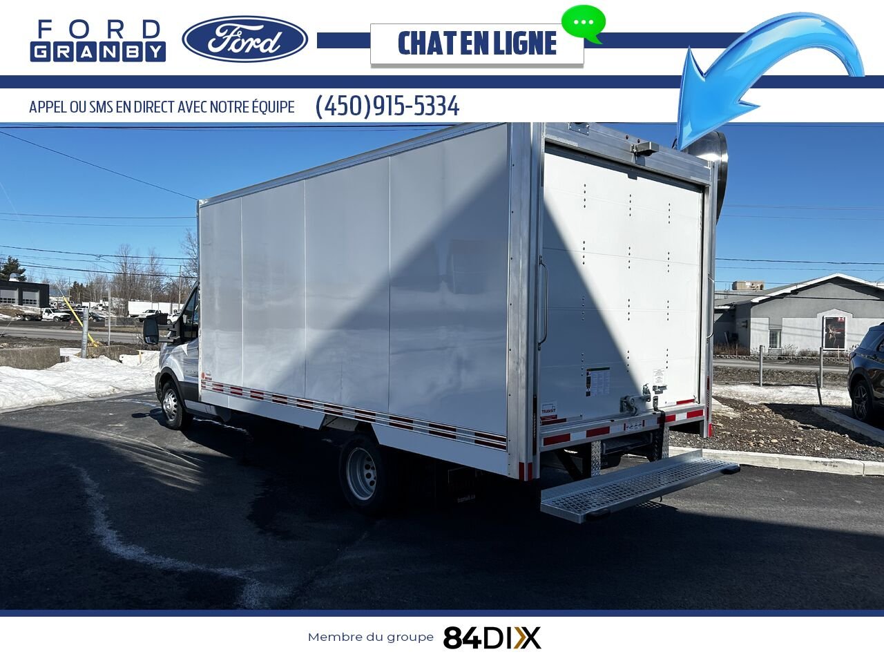 Ford TRANSIT FOURGON TRONQUÉ 2024 Blanc Granby - photo #4