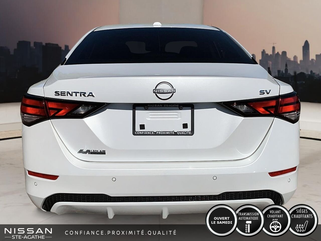 2024 Nissan Sentra SV CVT White Saint-Jérôme - photo #3