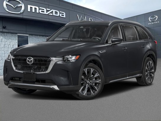 2025 Mazda CX-90 PHEV GT, PHEV Tout équipé, Toit pano, cuir, sièges ventilé Jet Black Mica