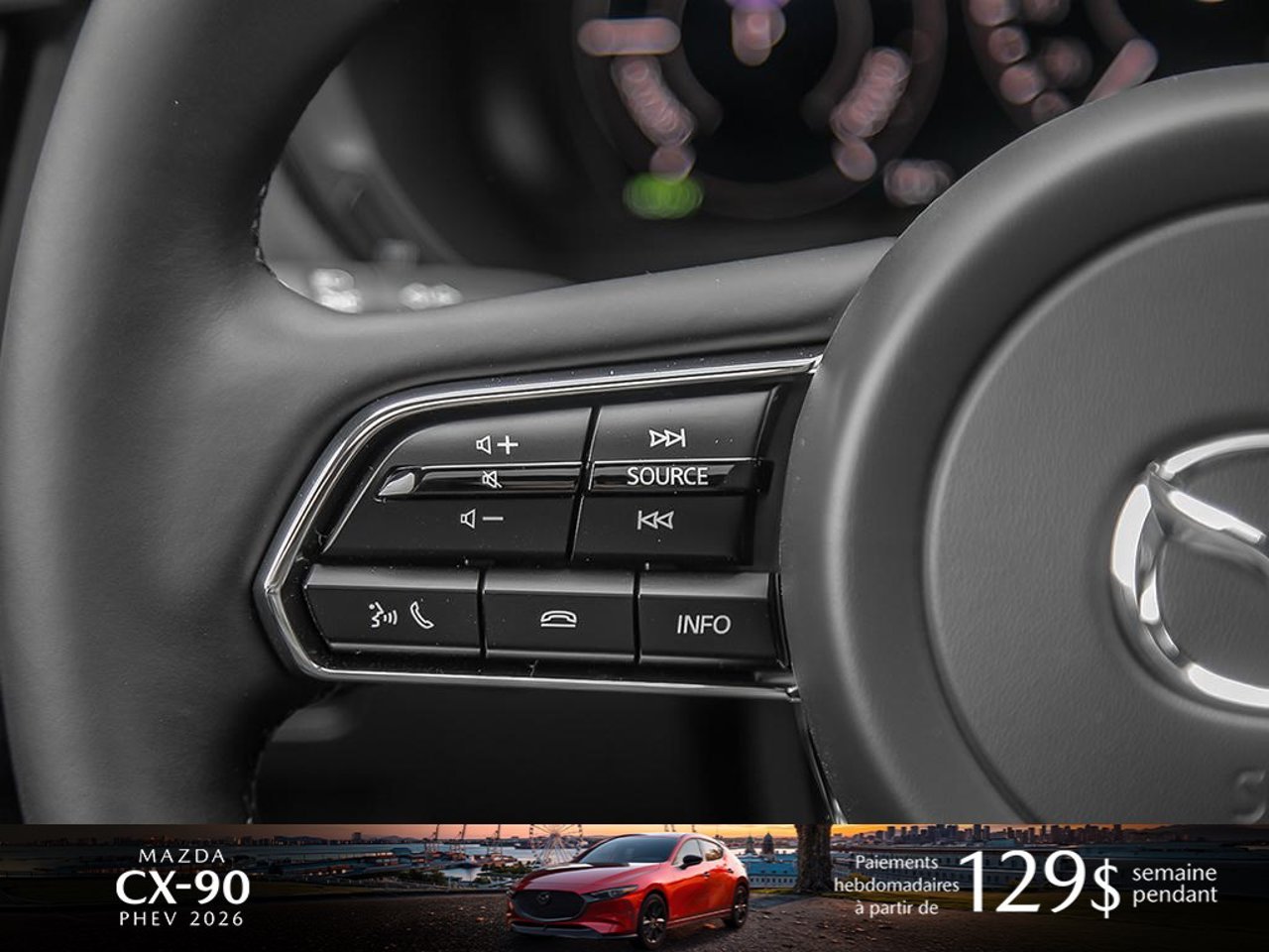 2026 Mazda CX-90 PHEV JM3KKCHA6T1381635 Jet Black Mica Mirabel - photo #16