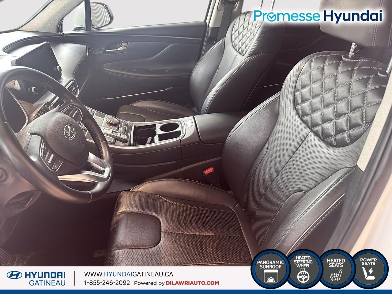 2022 Hyundai Santa Fe Hybrid White Gatineau - photo #6