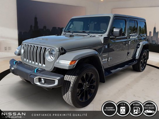Jeep Wrangler 4xe Unlimited Sahara 4x4 2022 Gris