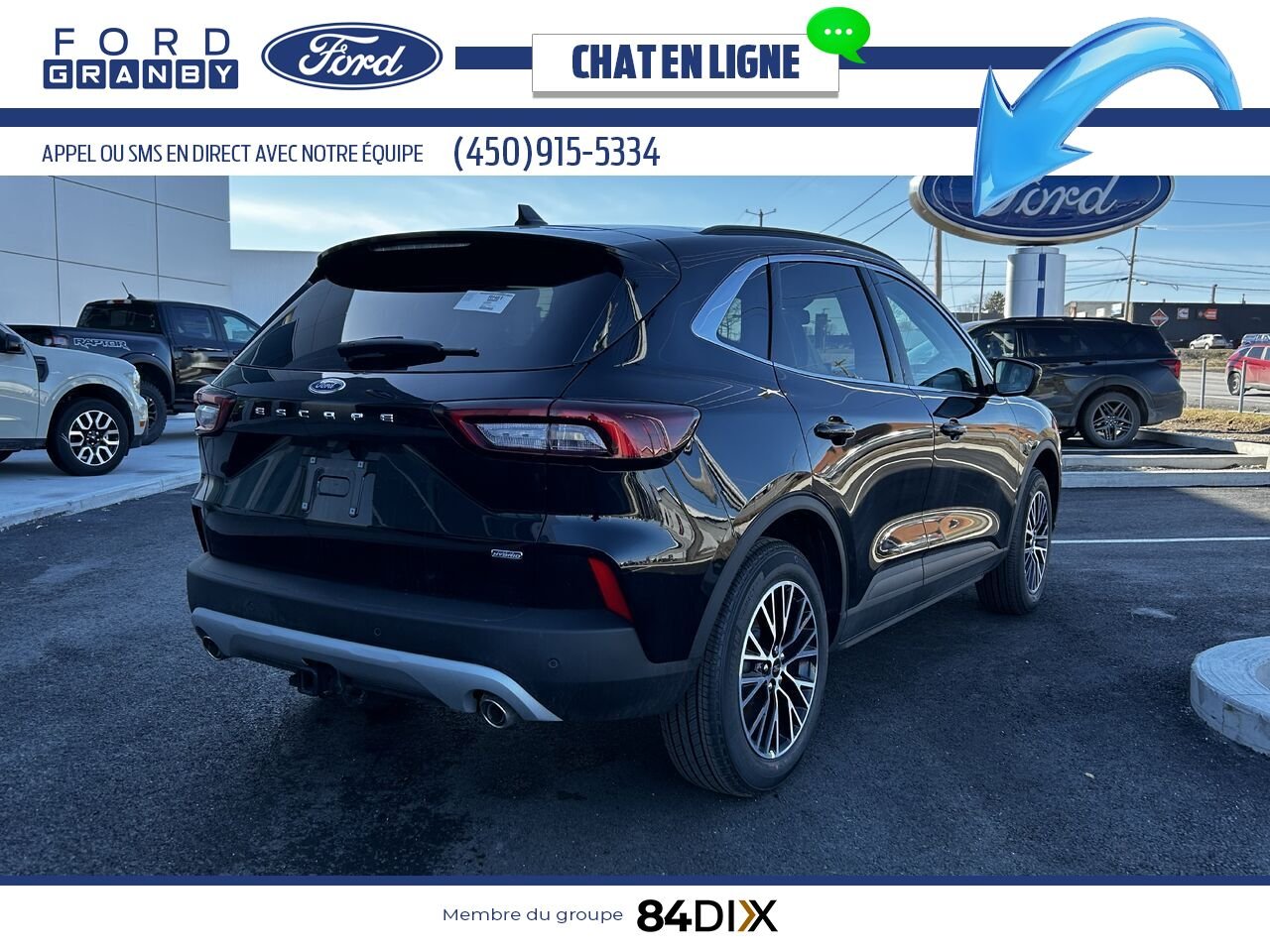 2025 Ford Escape Agate Black Metallic Granby - photo #2