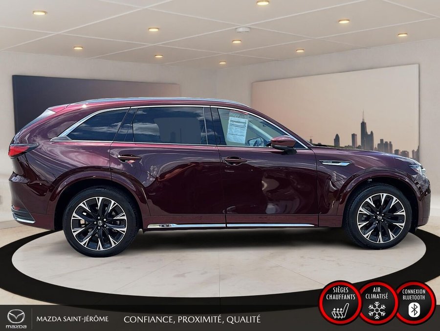 Mazda CX-90 hybride léger Signature | TOIT OUVRANT | CAMÉRA 360 | 2025 Rouge