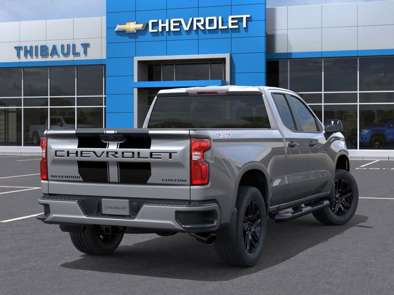 CHEVROLET SILVERADO 1500 Custom cabine double 4RM 147 po 2026 Gris Sherbrooke - photo #3