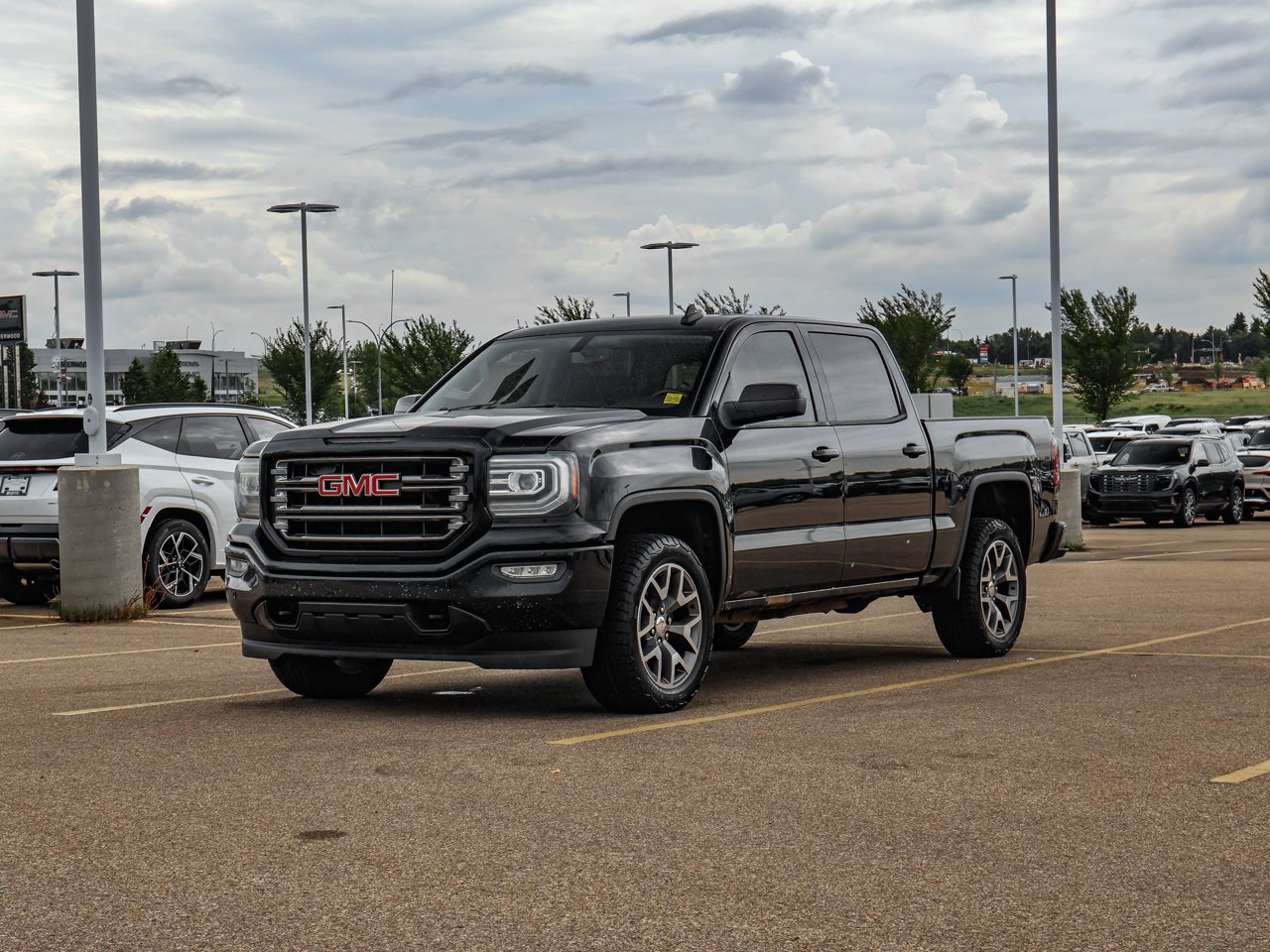 2016 GMC Sierra 1500 4WD Crew Cab 143.5 SLT Black Sherwood Park - photo #3