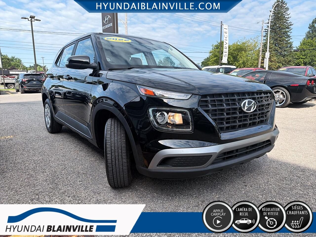 Hyundai Venue 2022 Noir Blainville - photo #2