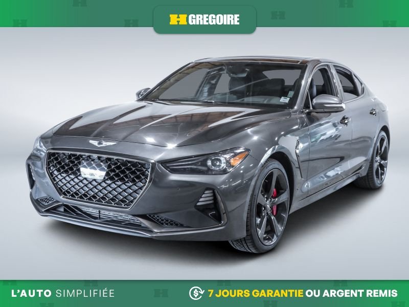 Genesis G70 821468 | 3.3T Sport AWD AUTO AC CUIR TOIT NAV MAGS CAM RECU 2021 Gris Laval - photo #2
