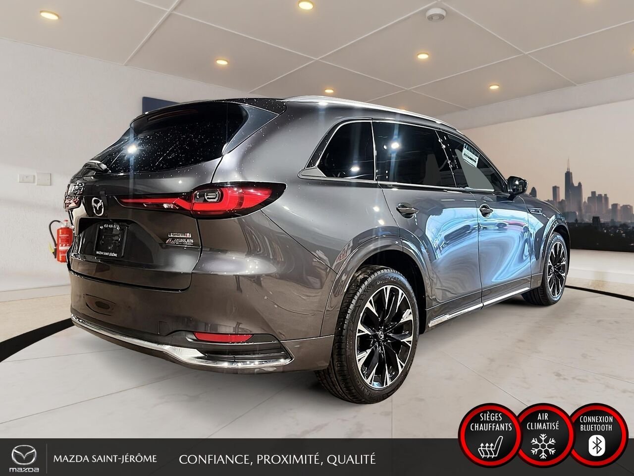 2024 Mazda CX-90 hybride léger Signature | TOIT PANORAMIQUE | AWD | CUIR | SIEGES CAPITAINES | Grey Saint-Jérôme - photo #5