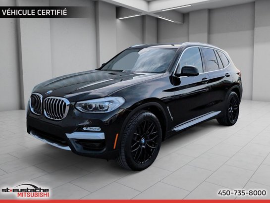 BMW X3 X3 xDrive30i EXECUTIVE PACKAGE-CUIR-TOIT PANO-SIÈGES CHAUFFANTS 2019 Noir