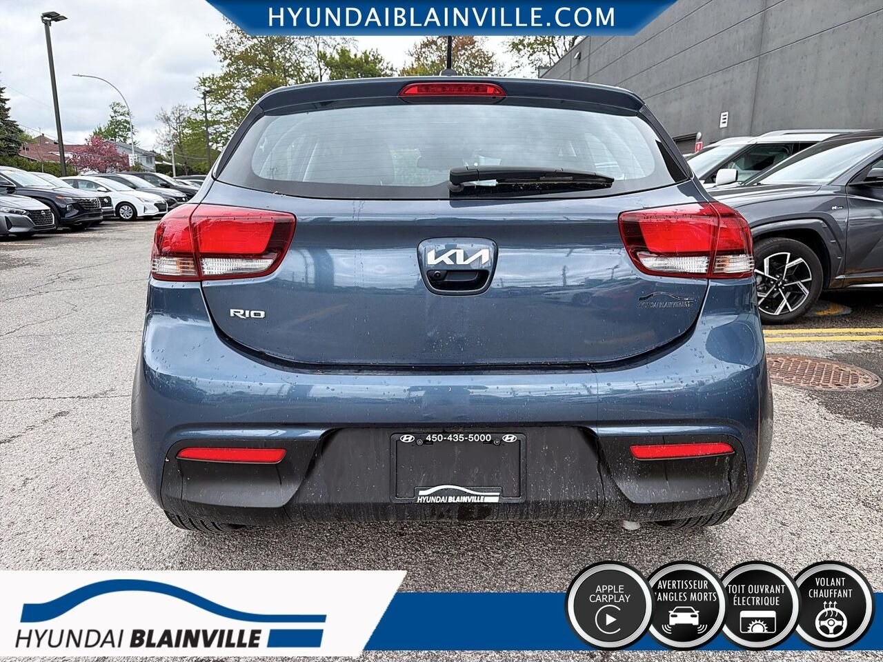 Kia Rio 5 portes 2023 Bleu Blainville - photo #4