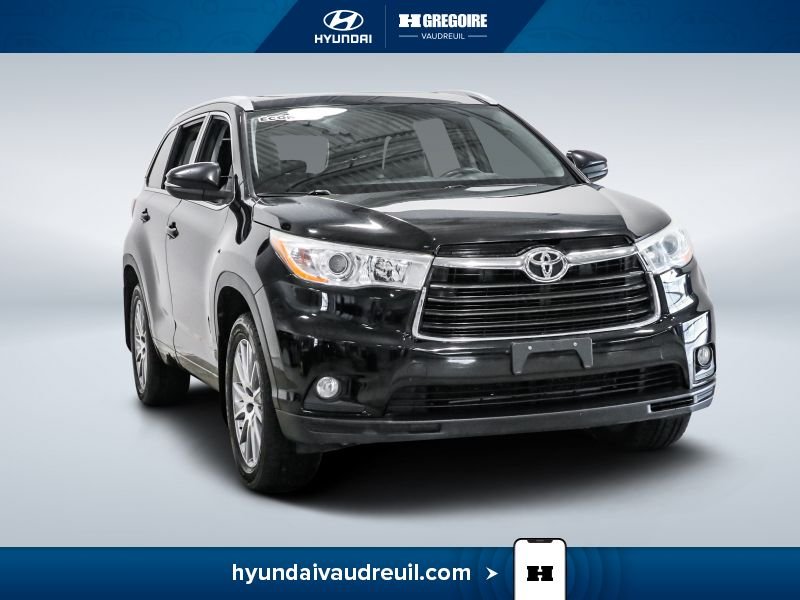Toyota Highlander YW142 | XLE l AWD - CUIR - MAGS - TOIT - NAV - BLUETOOTH - 2016 Noir Laval - photo #0
