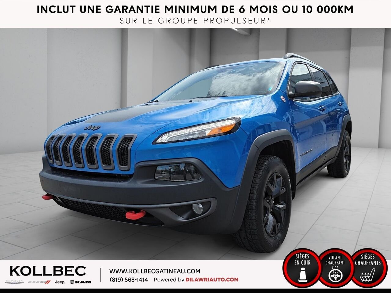 2018 JEEP CHEROKEE 24121 | Trailhawk 4x4 Blue Gatineau - photo #0