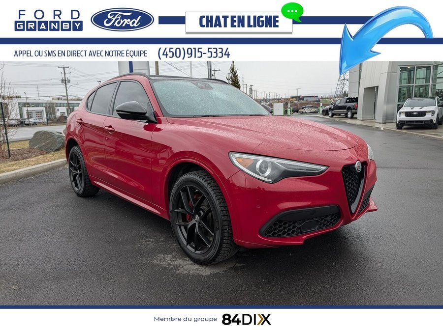 Alfa Romeo Stelvio Ti berline sport 2020 Rouge