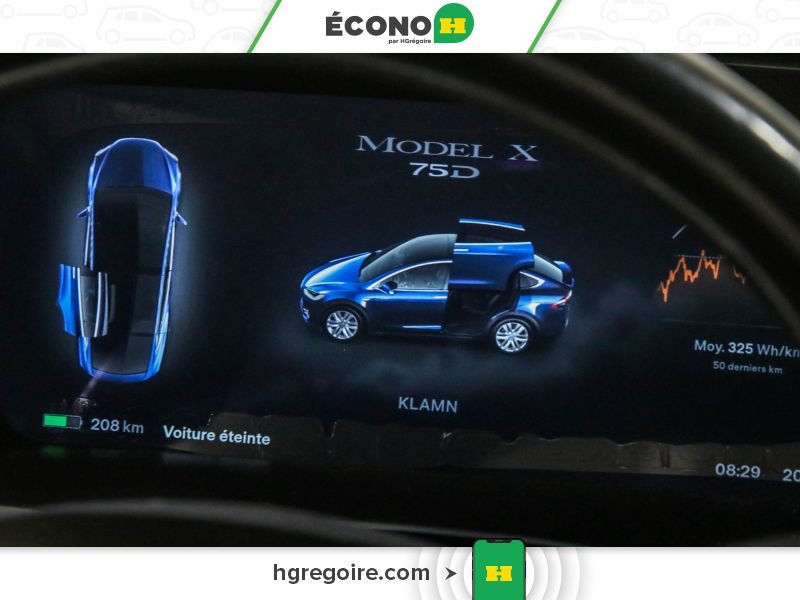 Tesla Model X 728585 | 75D CUIR TOIT NAV CAMÉRA BLUETOOTH MAGS 2016 Bleu Laval - photo #15