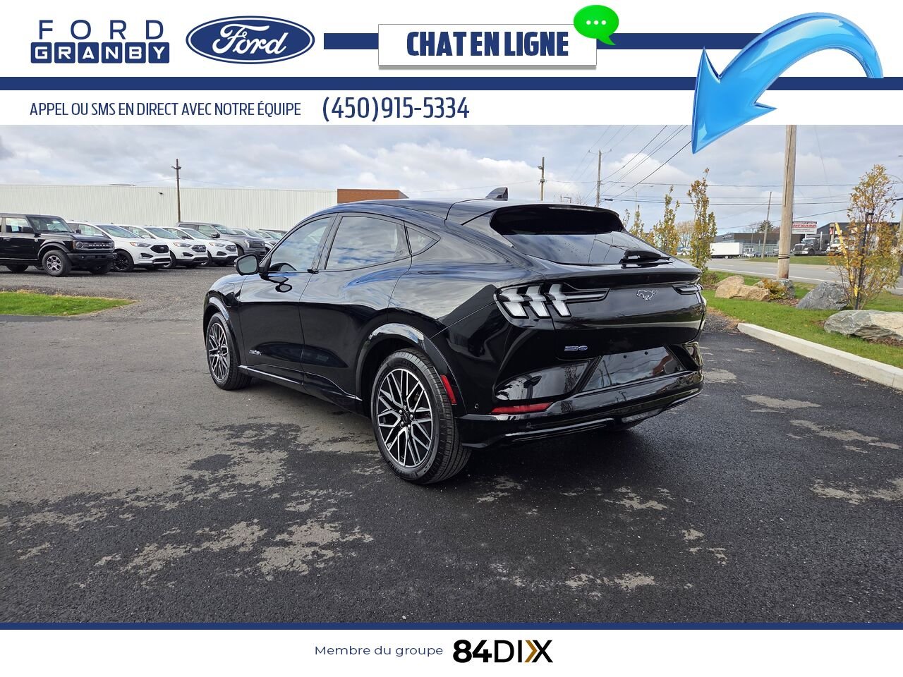 Ford Mustang Mach-E 2024 Noir Granby - photo #4