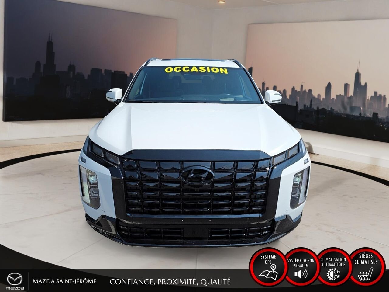 2025 Hyundai Palisade Ultimate Calligraphy édition Nuit TI 7 places White Saint-Jérôme - photo #2