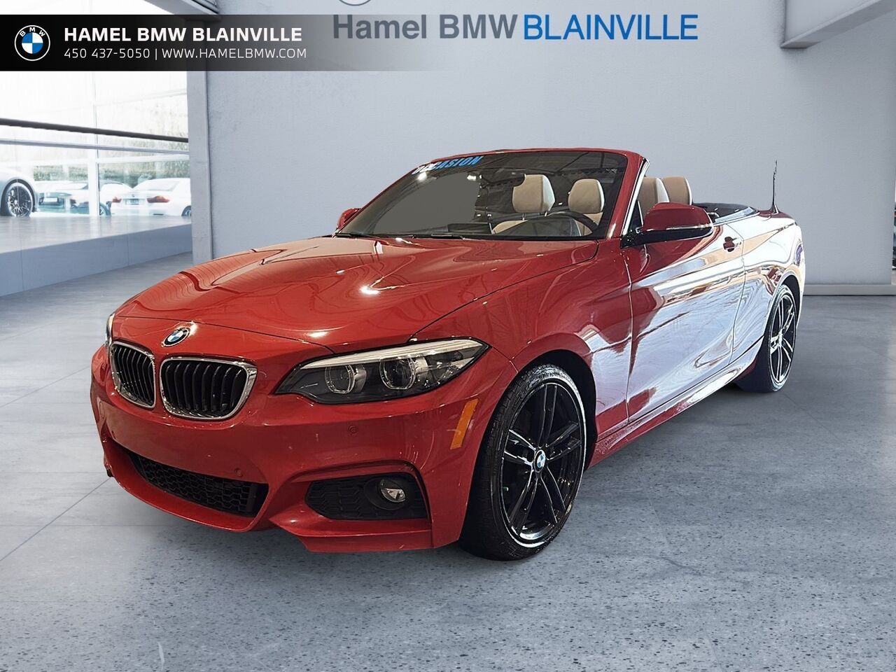 Red 2018 BMW 2 Series Convertible All-Wheel Drive Automatic