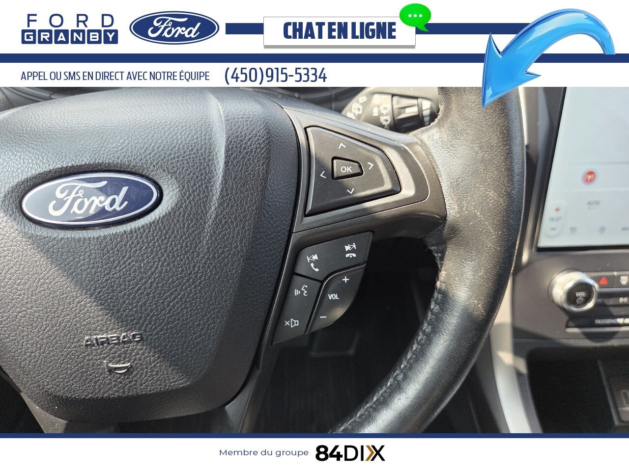Ford Edge 2022 Blanc Granby - photo #11