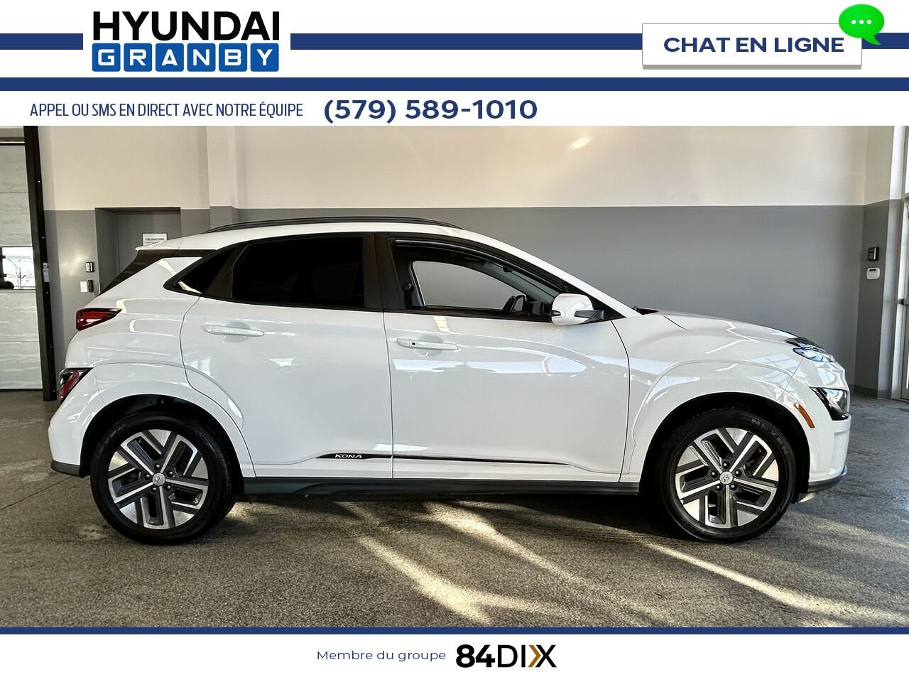 2023 Hyundai Kona Electric White Granby - photo #7
