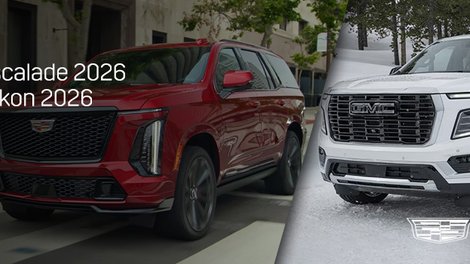 Cadillac Escalade 2026 vs GMC Yukon 2026 à Laval : Quel VUS pleine grandeur choisir ?