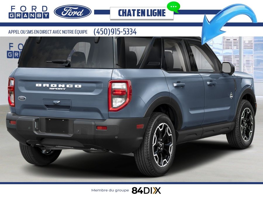 2026 Ford Bronco Sport Azure Grey Metallic Tri-Coat