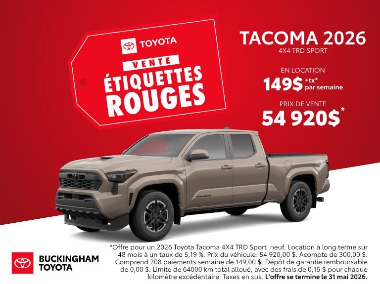 2026 Mai   Banner Toyota Tacoma