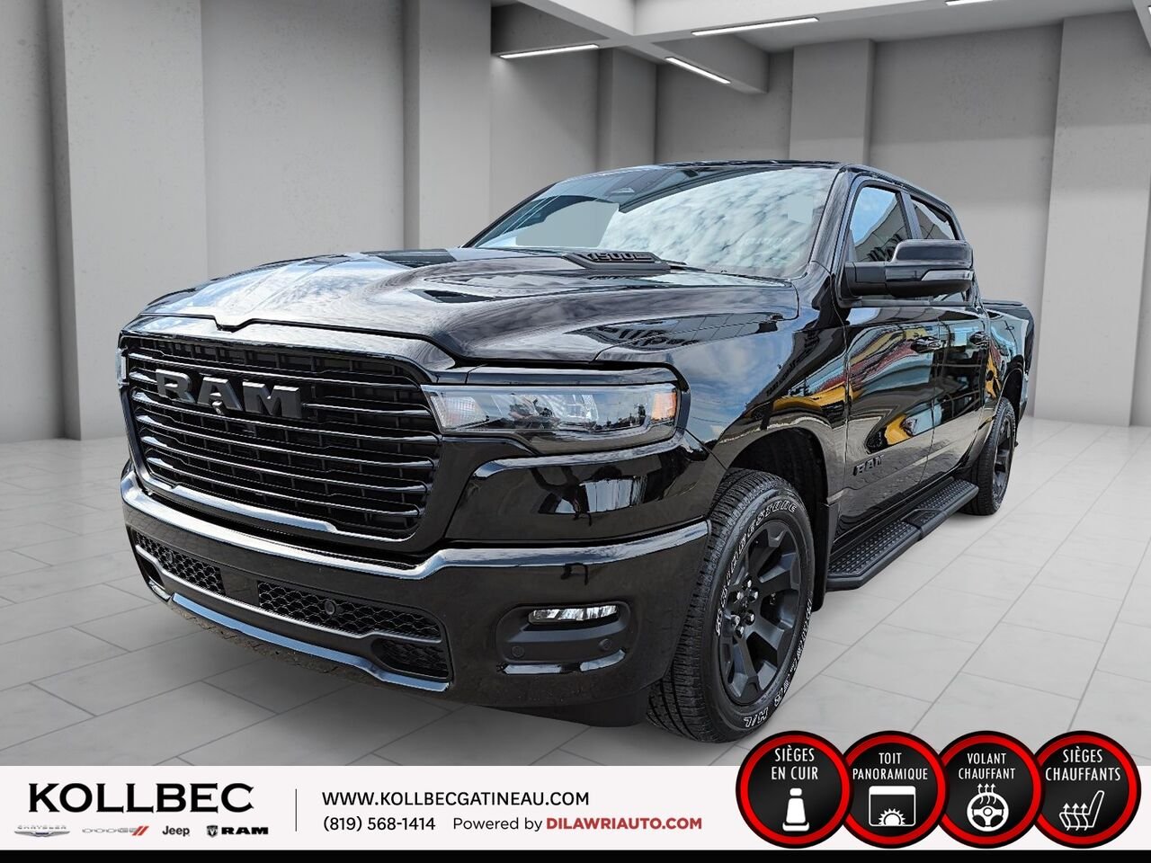 RAM 1500 SPORT Sport cabine d'équipe 4x4 caisse de 5 pi 7 po 2025 Noir Ottawa & Gatineau - photo #0