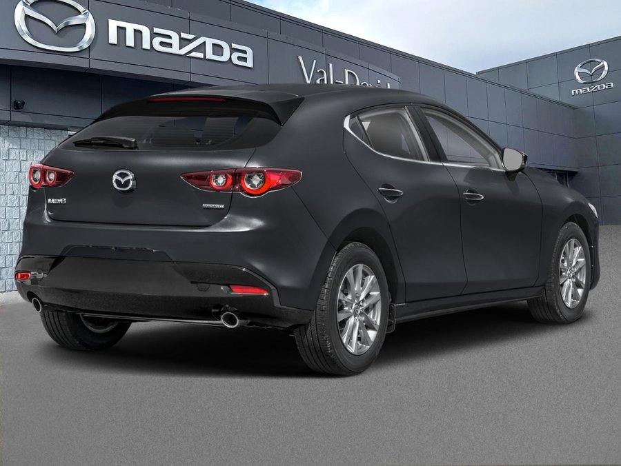 2026 Mazda Mazda3 Sport Automatique, tout équipé, sièges chauffants, caméra de recul, Port USB-C Jet Black Mica