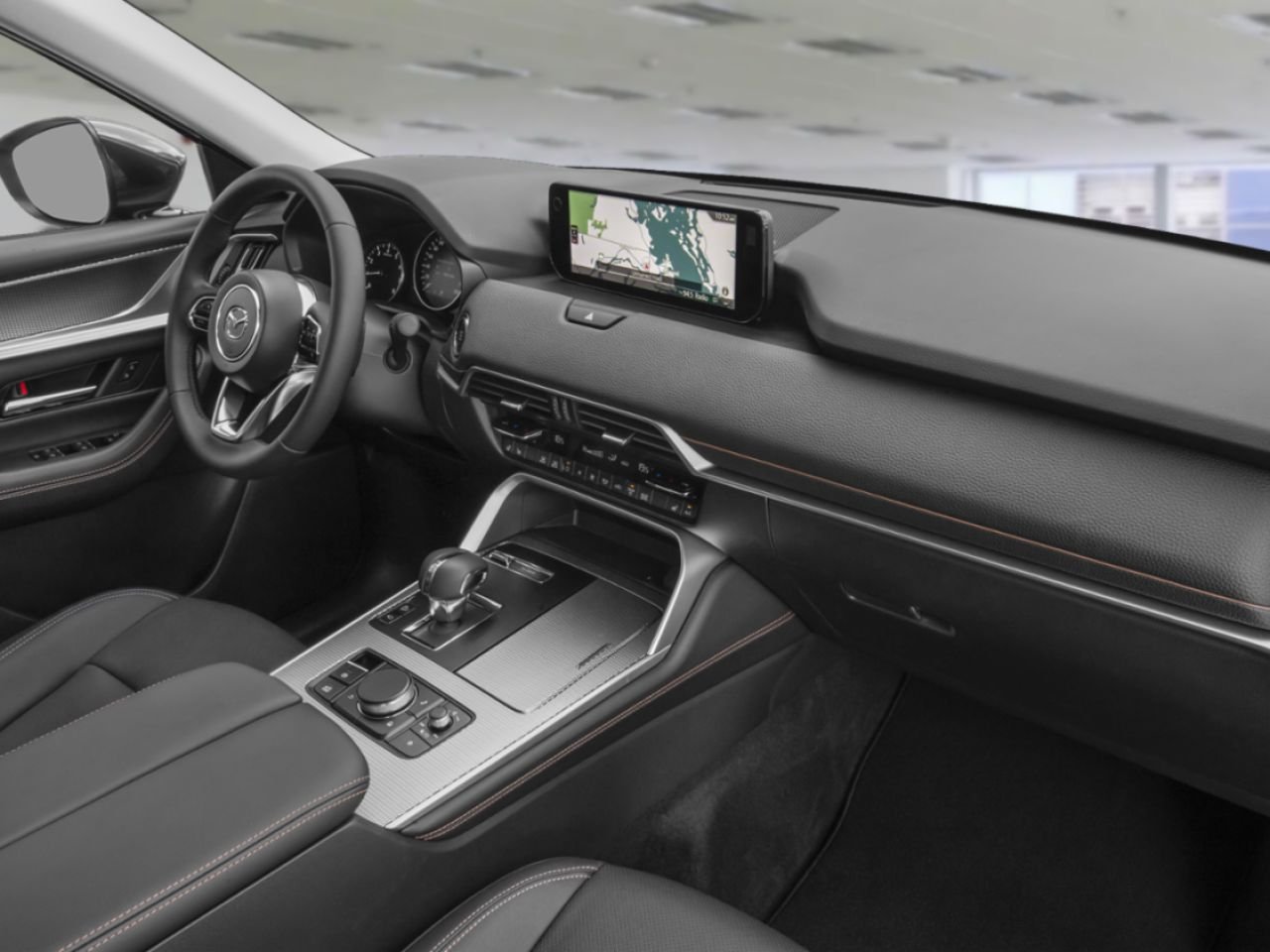 MAZDA CX-90 hybride léger GT TI 2026 Noir de jais mica Saint-Jérôme - photo #12