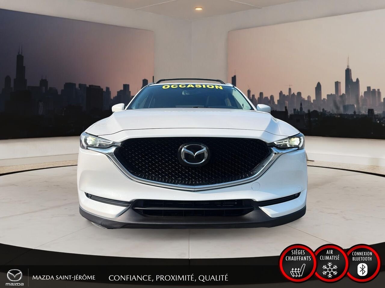 Mazda CX-5 GT | TOIT OUVRANT | CUIR | NAVIGATION | AWD | 2021 Blanc Saint-Jérôme - photo #2