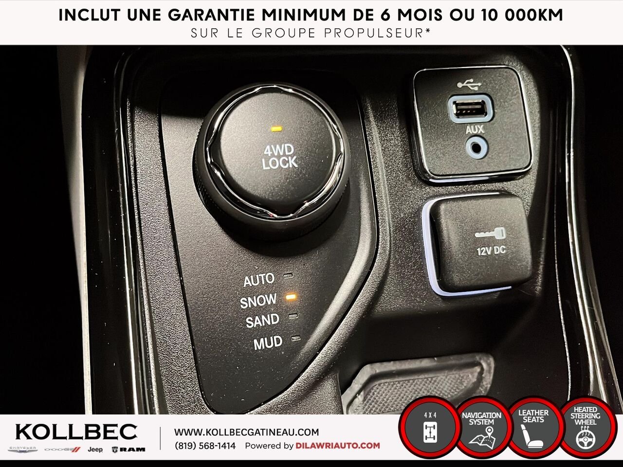 JEEP COMPASS Limited 4x4 2018 Blanc Ottawa & Gatineau - photo #27