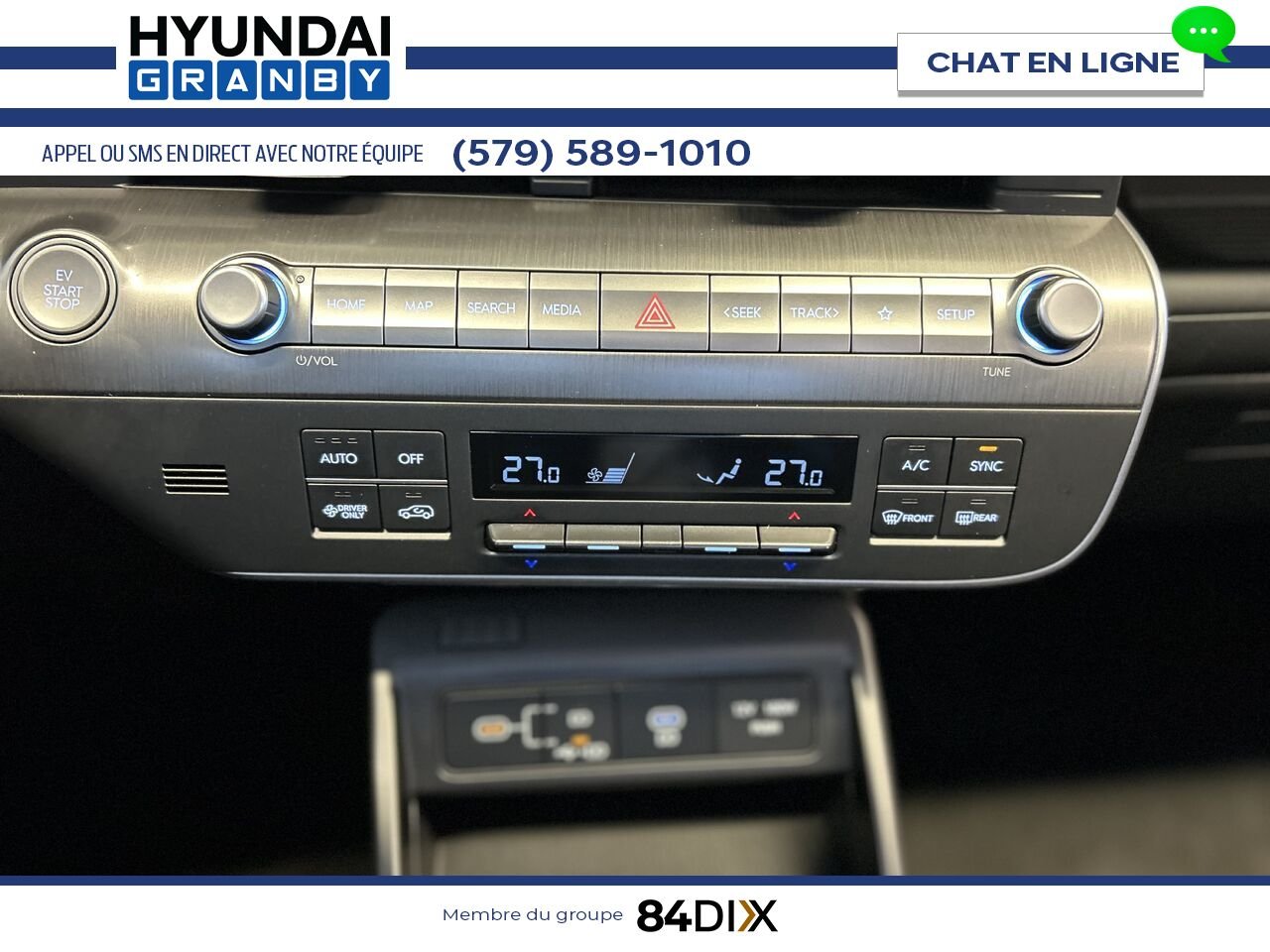 Hyundai Kona électrique 2024 Blanc Granby - photo #16